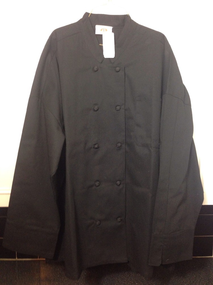 NET 350 Chef Apparel Chef Jacket Coat Black 4XL