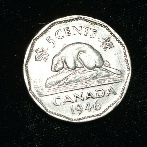 1946 Canada 5 Cent Coin