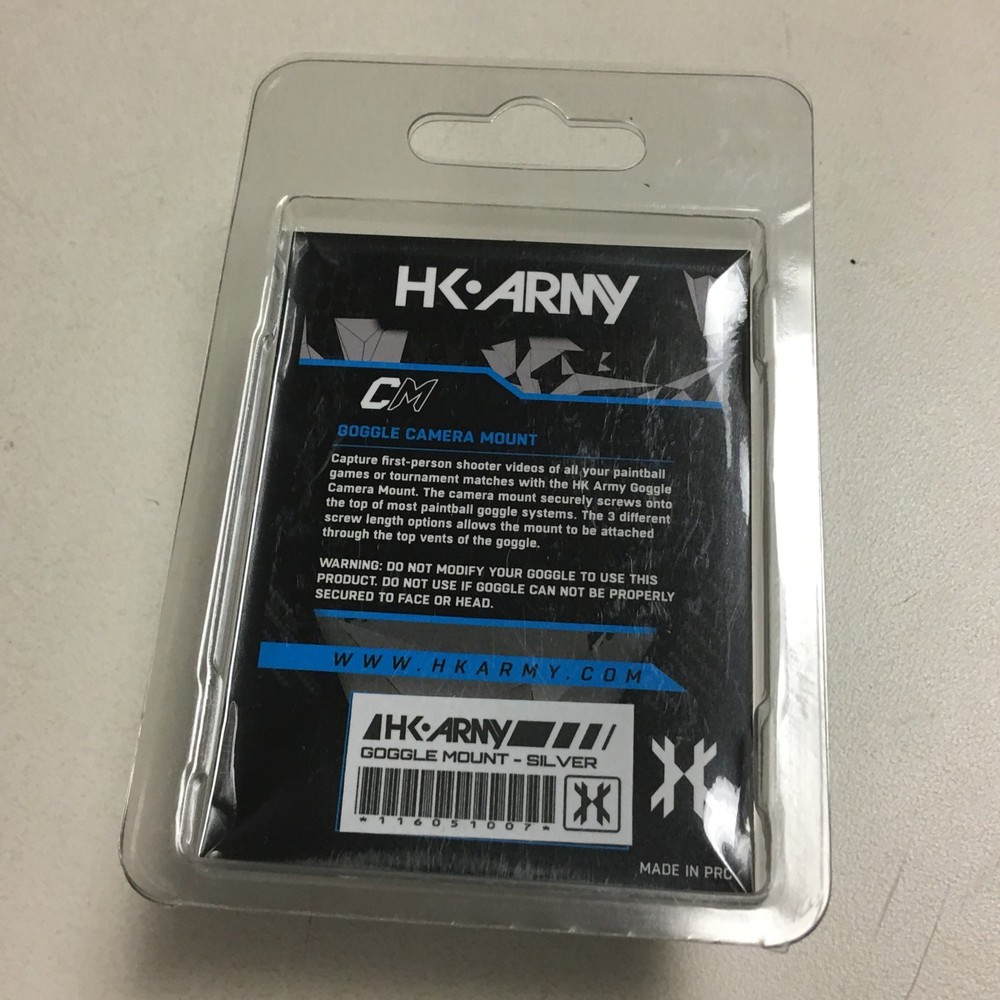 NEW HK Army Universal GoPro Goggle Camera Mount - Silver