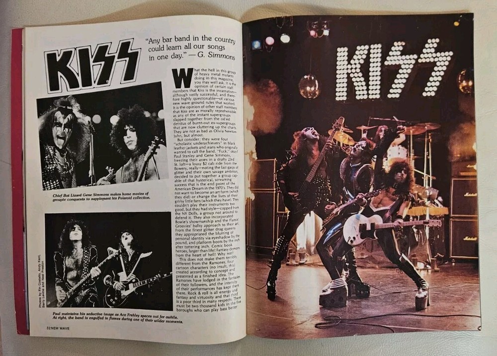 NEW WAVE ROCK Magazine KISS