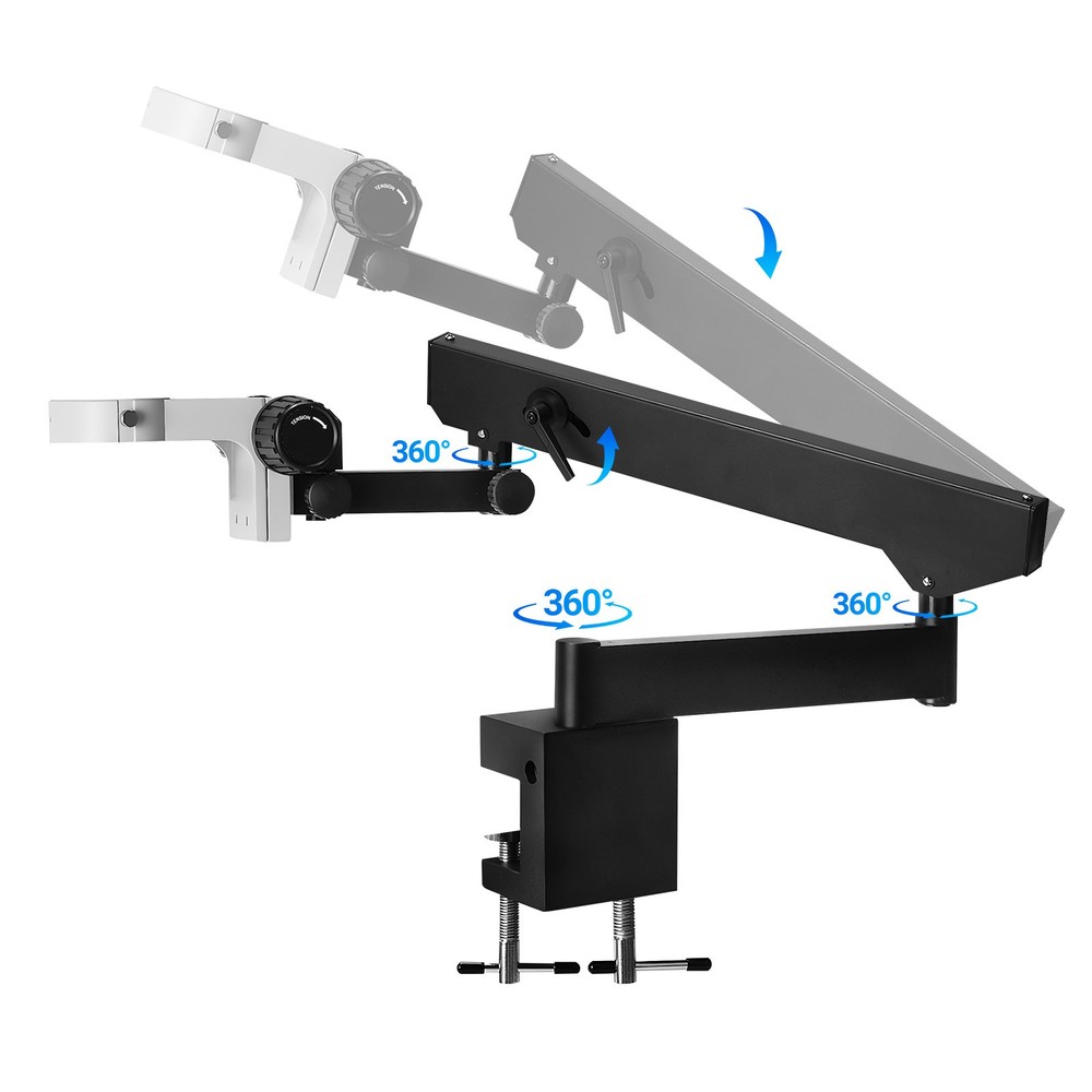 Articulating Holder Stand Adjusted Up and Down for Binocular Stereo Microscope