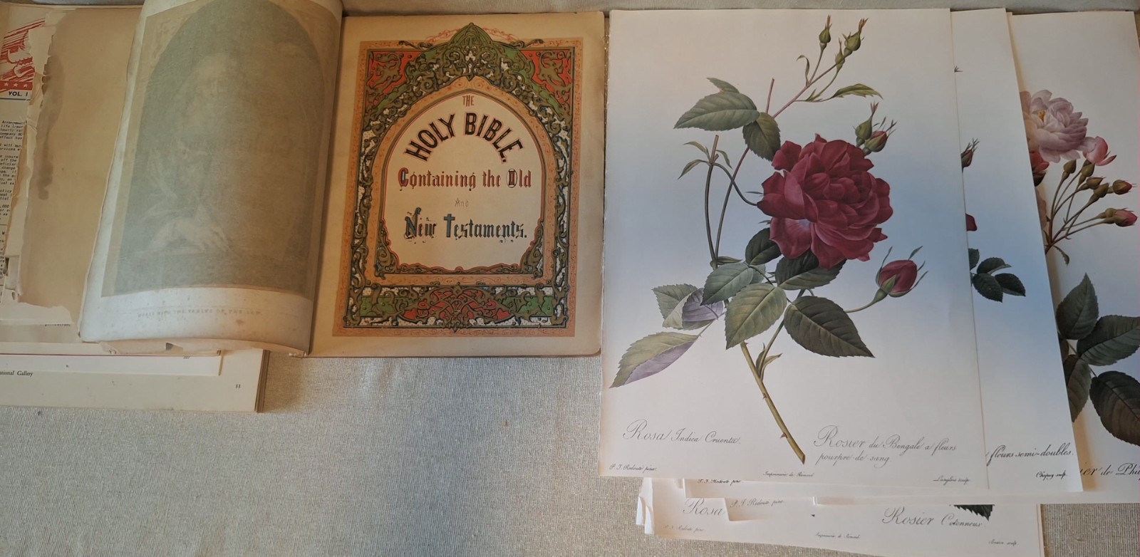 Vintage & Antique Paper Assorted Ephemera for Collage, Decoupage, Crafts 6+ Lbs