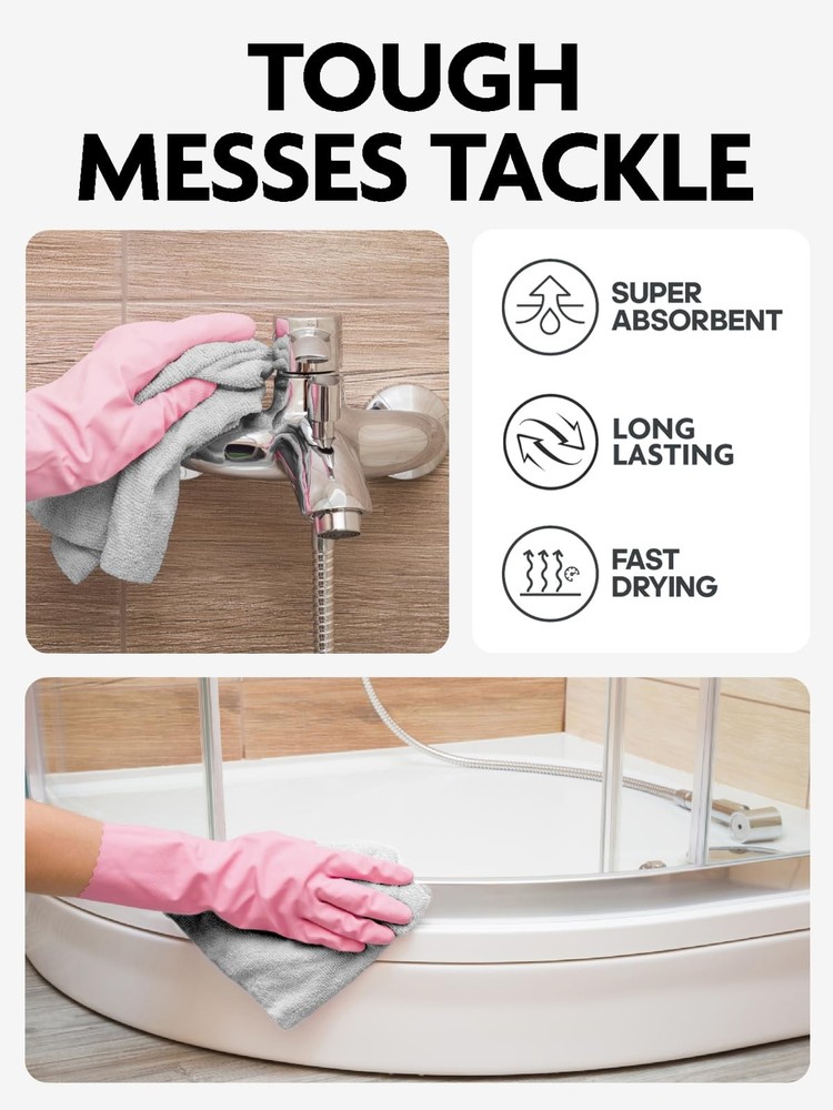 Fantasticlean Microfiber Cleaning Cloth Roll -675 Pack, Tear Away Microfiber ...