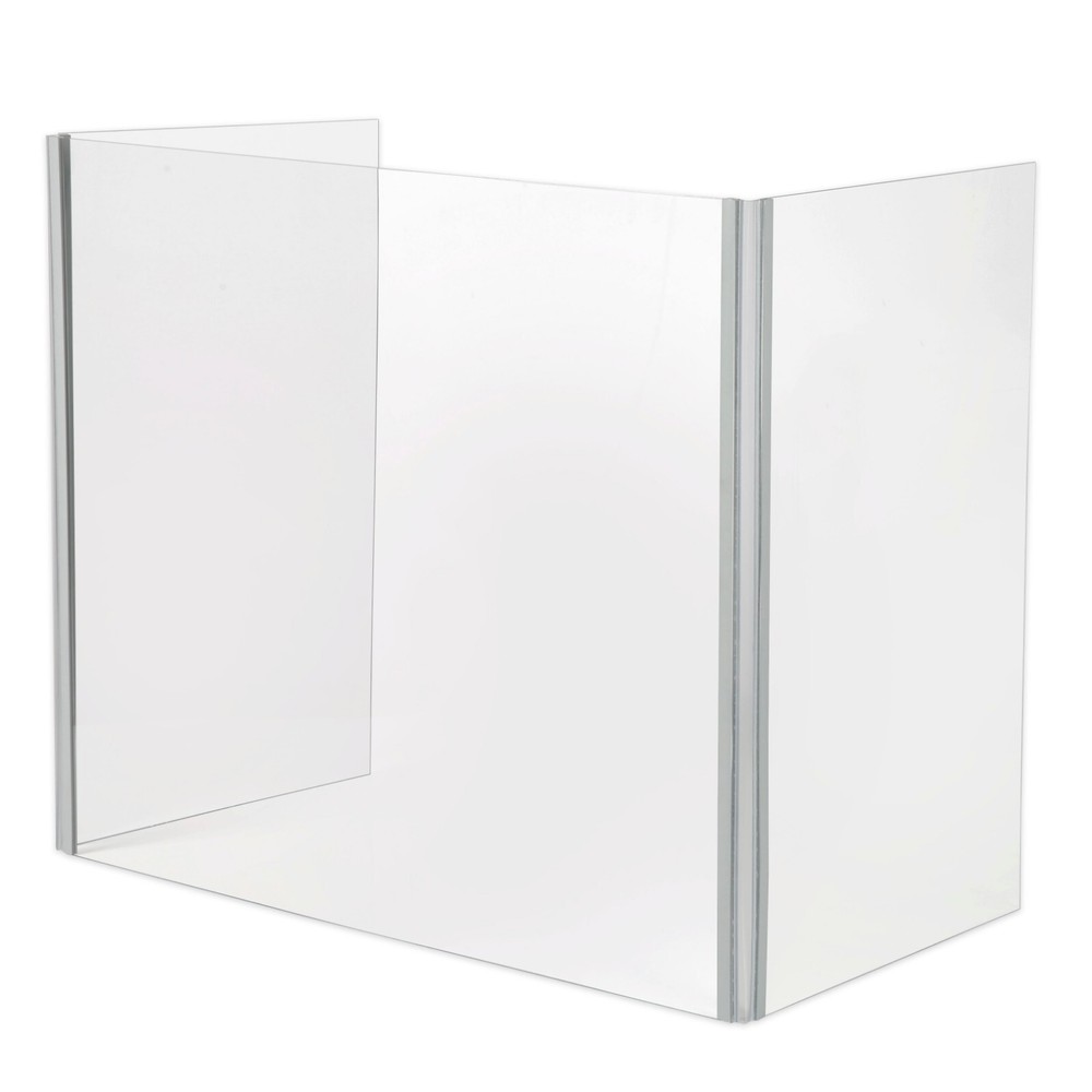 Foldable Sneeze Guard Portable Student Desk Divider Clear Table Panel Shield