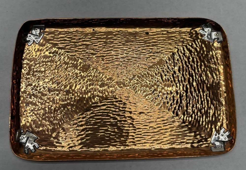 Vichy Peru Sterling Silver Copper Tray