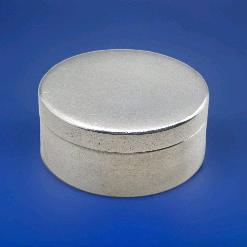 Superb Solid Silver Snuff/Pill Box – VOURAKIS – Greek 925 Sterling