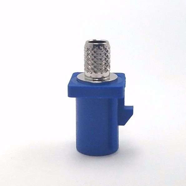 10pcs Auto Fakra Straight Plug Crimp for RG58 Key Code: C (Blue)
