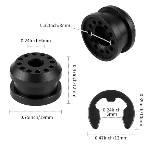 -Pack Transfer Case Shifter Linkage Control Lever Bushing Grommet with E 2