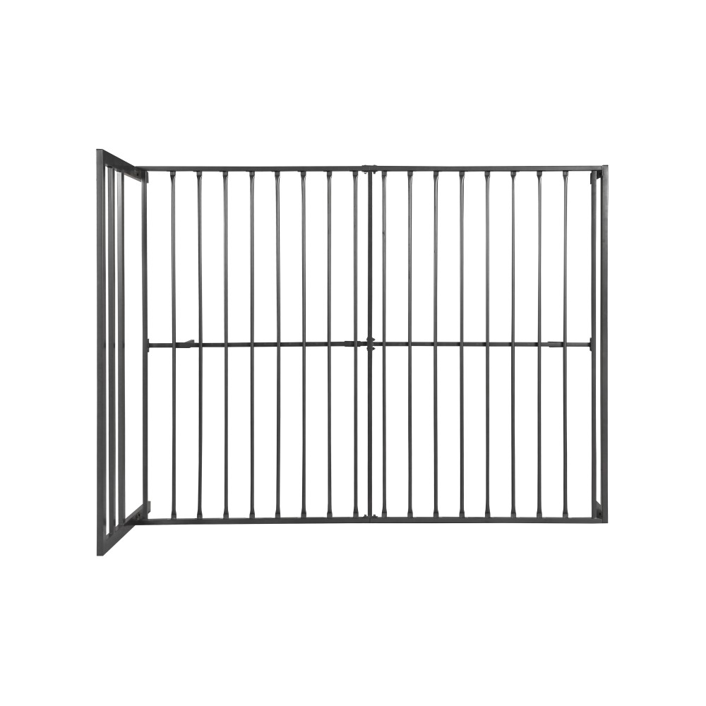 Full Metal Bed Frame w/ Headboard, Sturdy Structure & Storage, Black