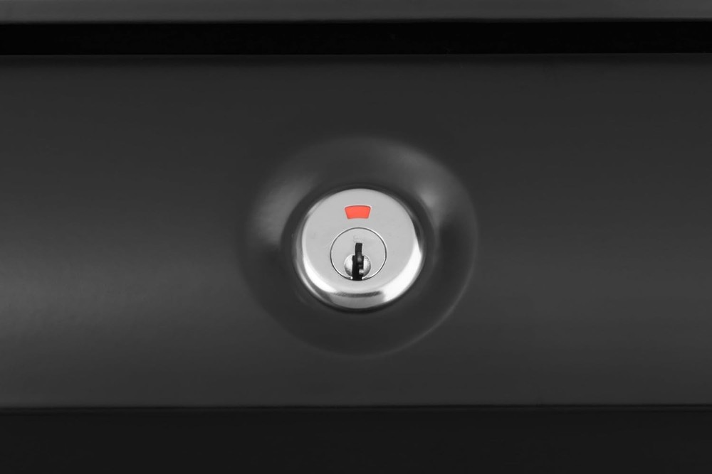 Modern Black Wall-Mounted Mailbox with Lock: Secure Your Mail Elegantly