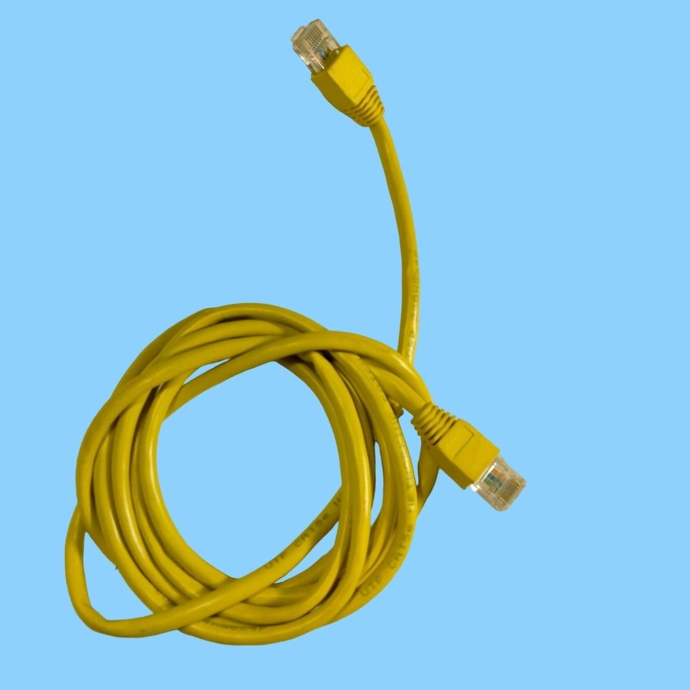 UTP CAT 5e Networking Patch Cord 24AWGX4P Yellow Cord