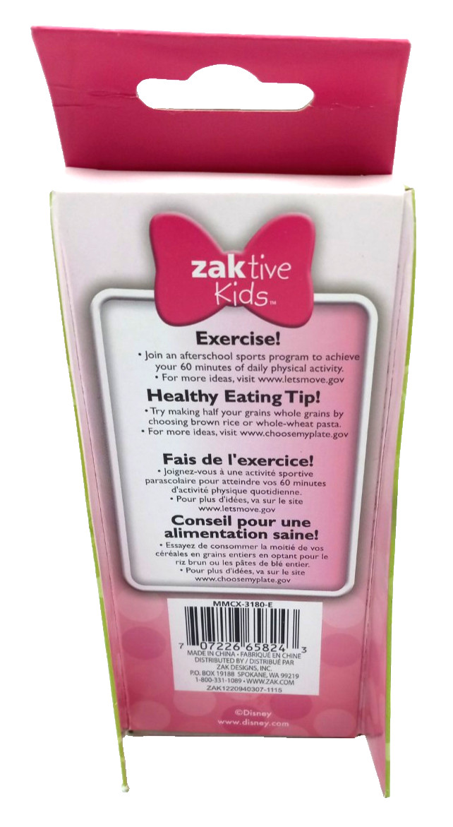 Disney Zak Minnie Mouse Easy Grip Flatware 2 Piece Set Spoon Fork New Old Style