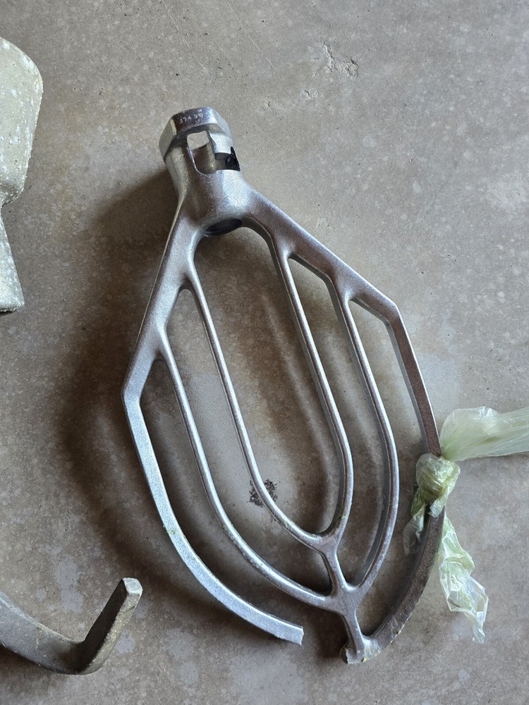 Hobart Attachment Set Dough Hook Wire Whip Flat Beater