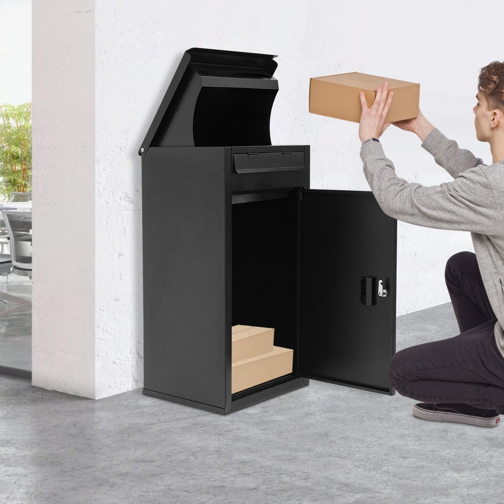 Parcel Drop Box Package Delivery Case Large Envelopes Mail Boxes with Key Lock