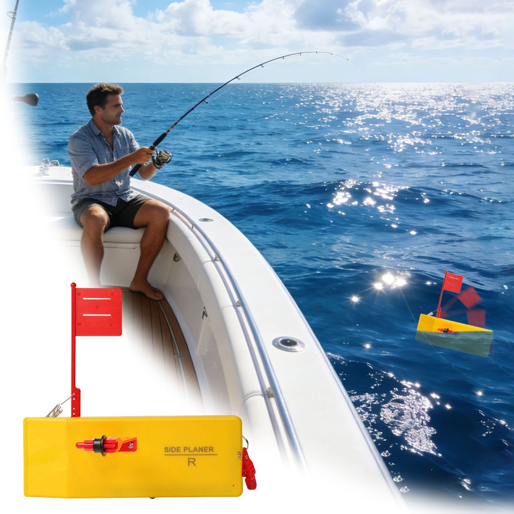 Quick Grip Snap Release Side Planer Board, Durable Inline Fishing Trolling Gear