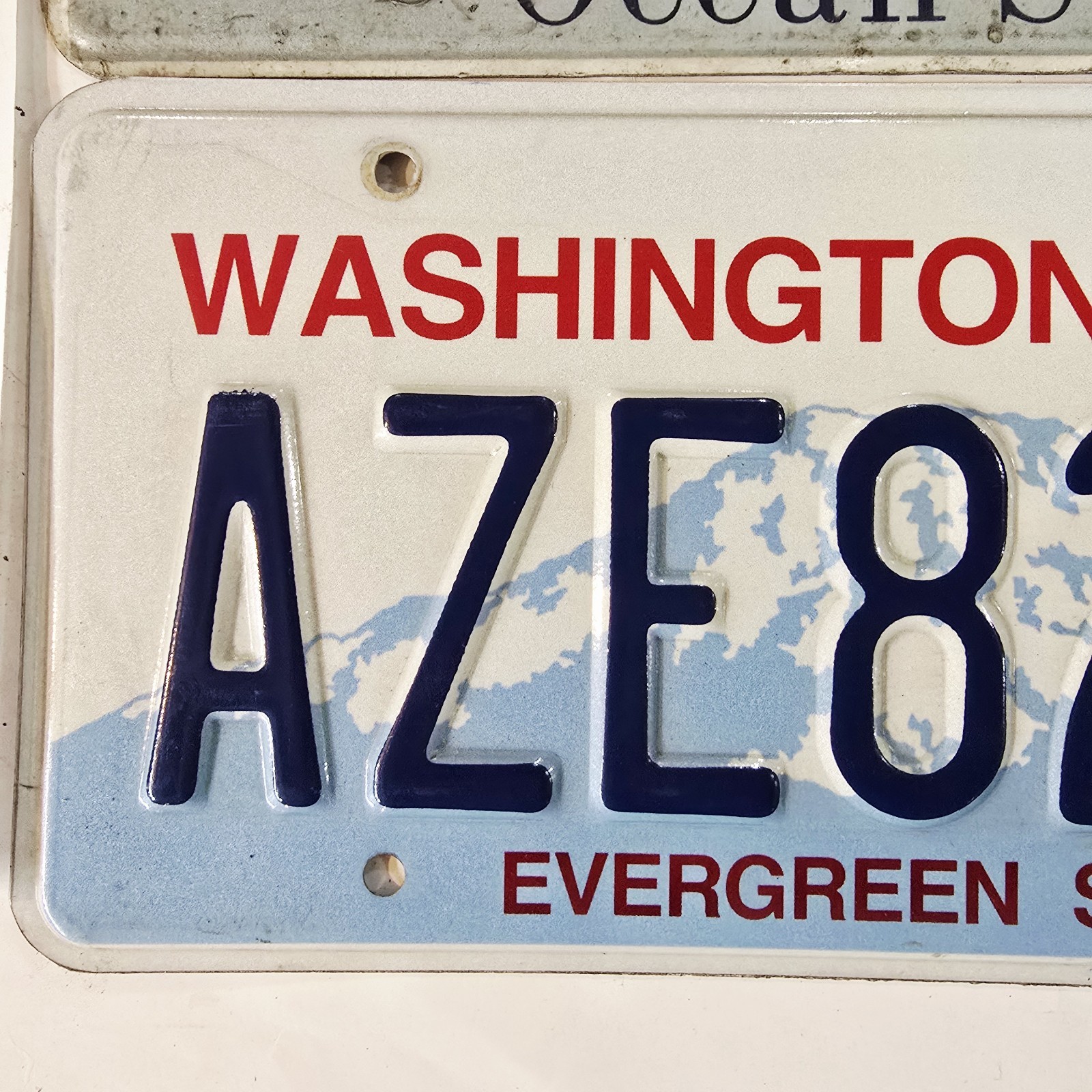 License Plate Lot 2 Tags 🔥FREE📬🔥 Rhode Island KZ-672 & Washington AZE8295