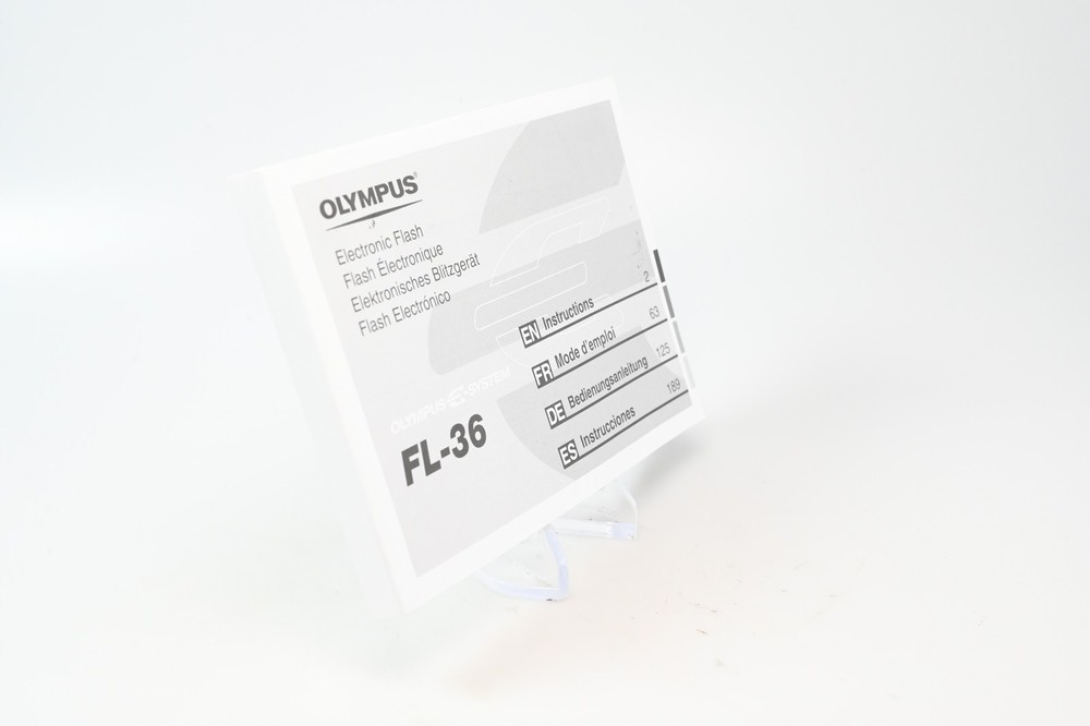 Olympus Electronic Flash FL-36 User Instruction Manual Guide #G049