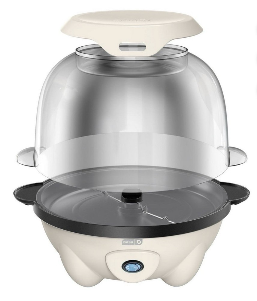 DASH Stirring Popcorn Maker SmartStore 20 Cup 700W Flip Bowl Ceramic Open Box