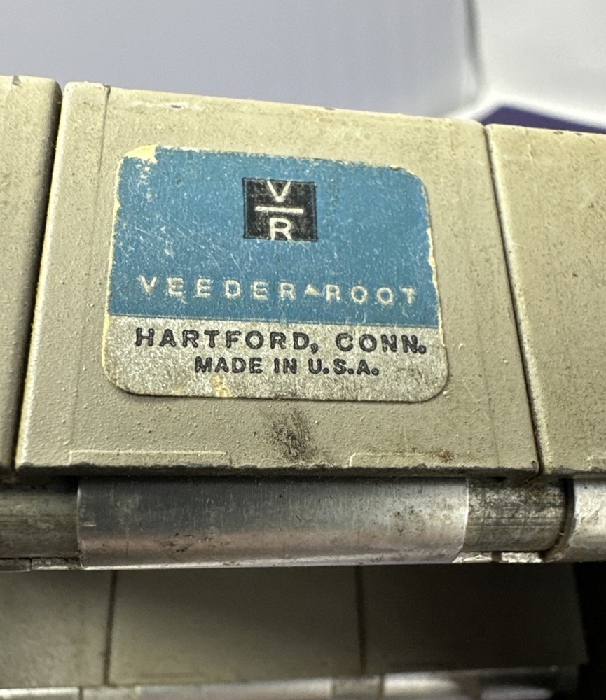 VEEDER-ROOT 4 Digit Mechanical Counter. Six Separate Counts. USA Made See Note