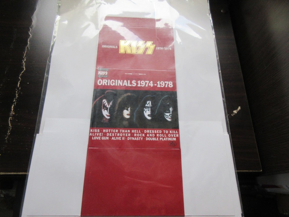 KISS Japan Promo Unassembled Shufflepak Box for Japan Mini LP CD Simmons Stanley