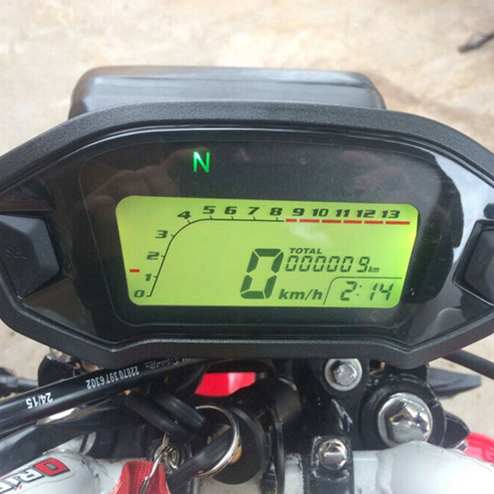 Motorcycle Digital Gauge Gear Fuel Indicator Backlight Instruments Odometer e
