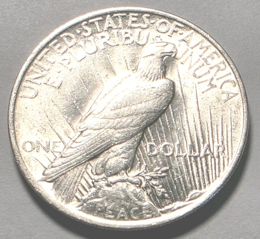 1923 peace dollar AU condition #127