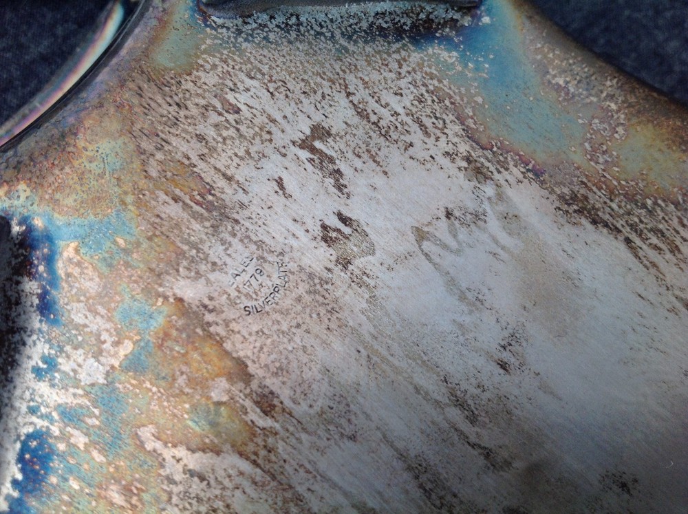 Eales 1779 Silverplate Footed Bread Serving Tray