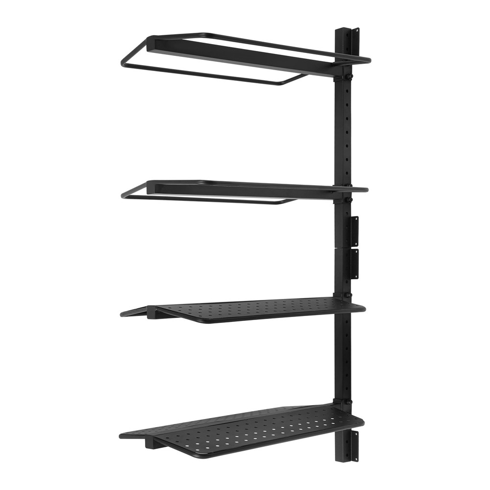 4 Tier Modern Saddle Rack Wall Mount Saddle Rack Black