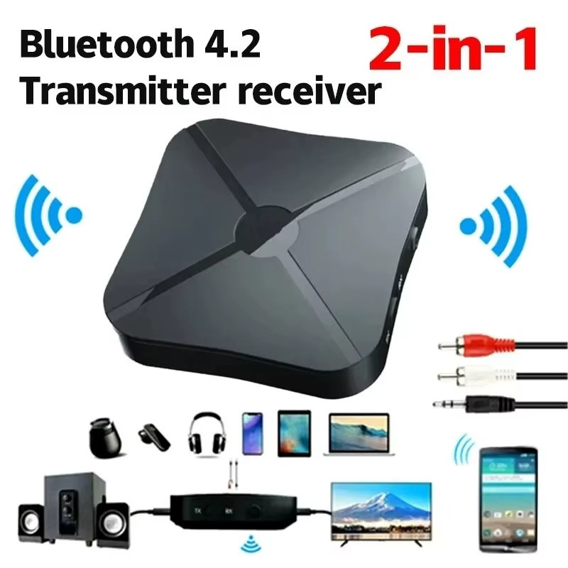 2in1 Bluetooth Transmitter Receiver Wireless Adapter TV Home Stereo A2DP Audio