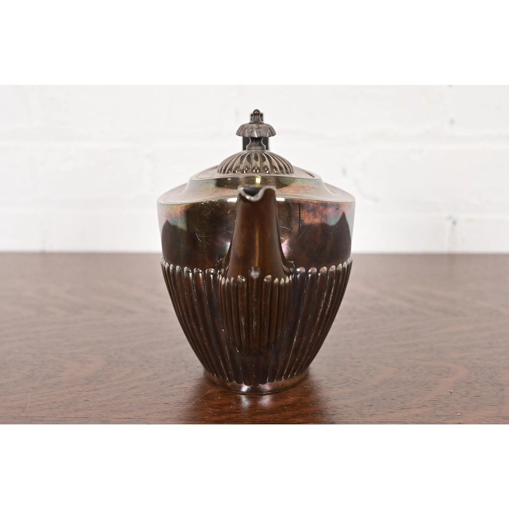 Tiffany & Co. Style Art Deco Silverplate Tea Kettle or Coffee Pot