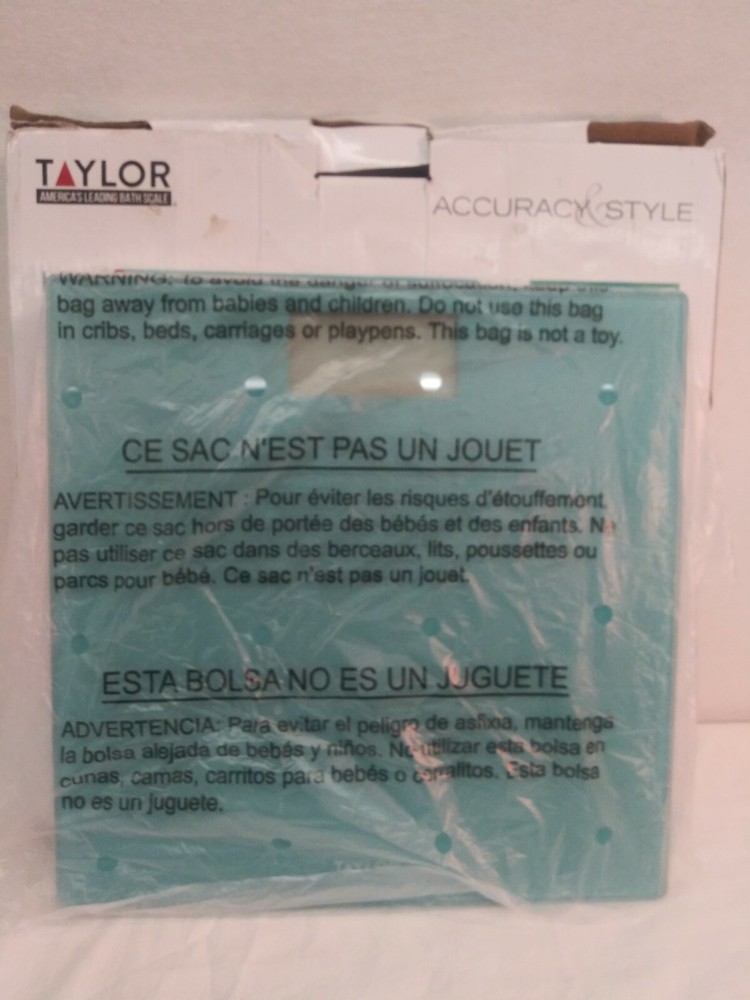 TAYLOR GLASS DIGITAL BATH SCALE