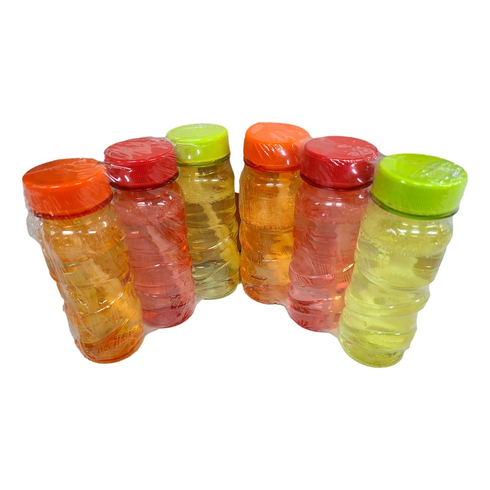 Multi Pack Kids Stuff 4 oz Bubble Bottles Super Bubble Solution 6 Pc Multi