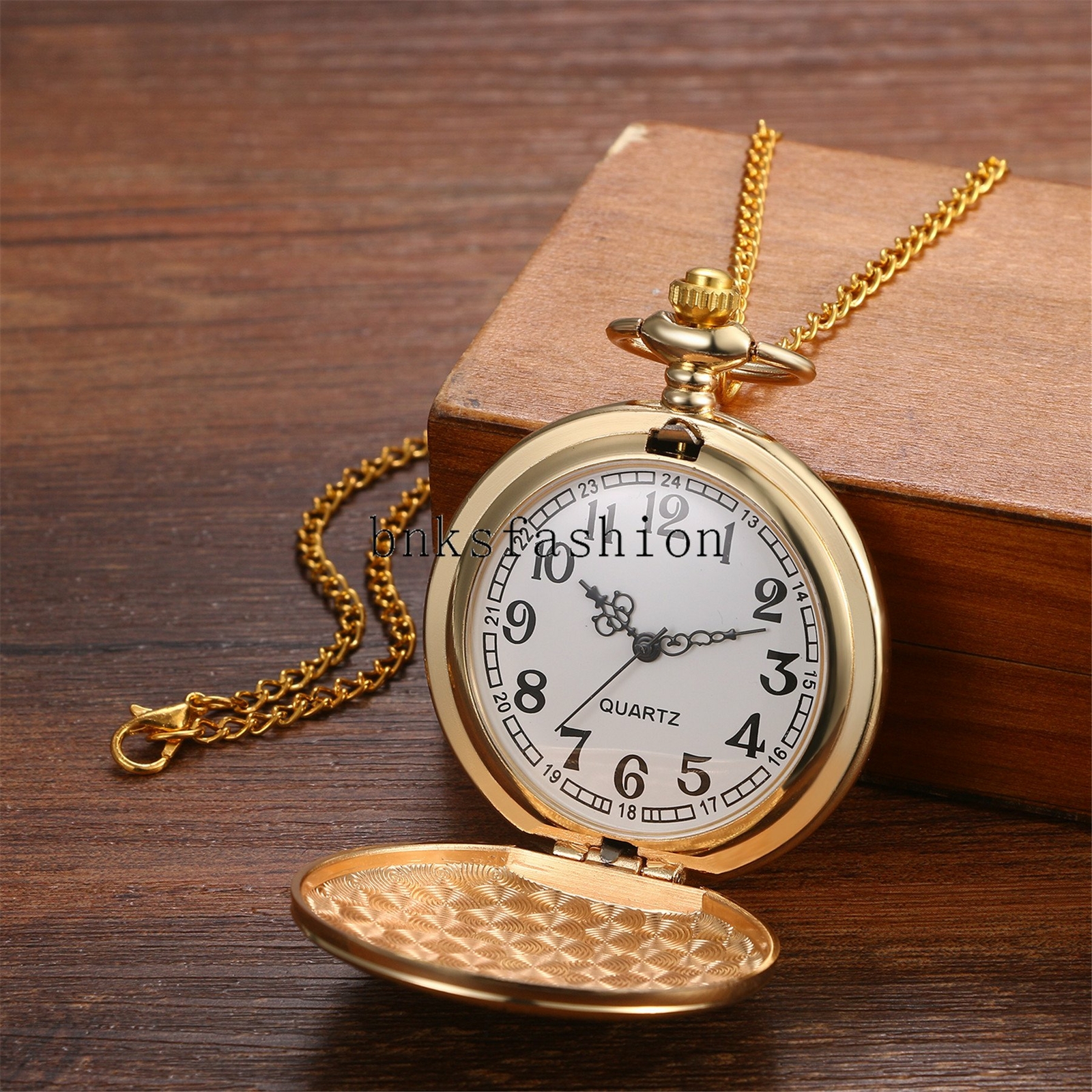 'To My Son I Love You' Quartz Analog Pocket Watch Fob Pendant Chain Gift for Son