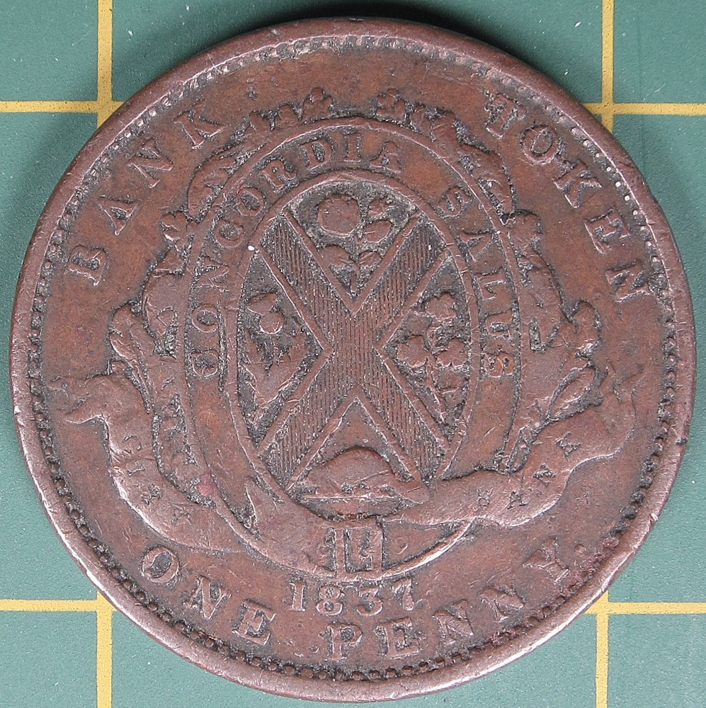 1837 Lower Canada one penny LC-9A3