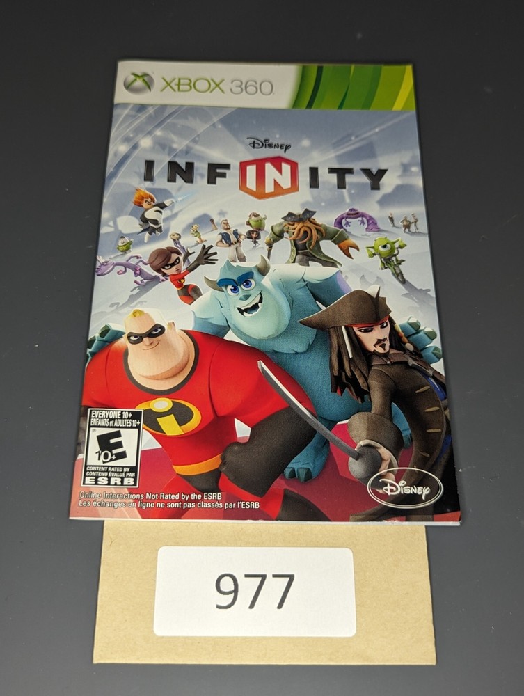 Disney Infinity Xbox 360 **MANUAL ONLY**