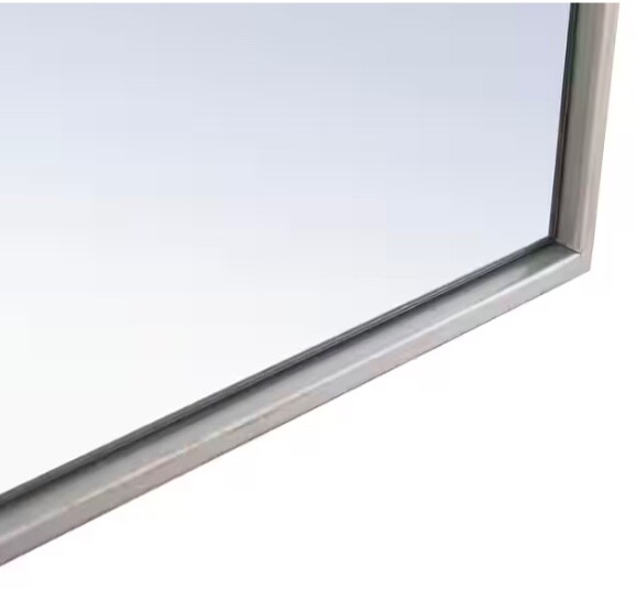 Living District Elegant Decor MR4076S Wall Mirror Rectangular Silver 40" X 24"