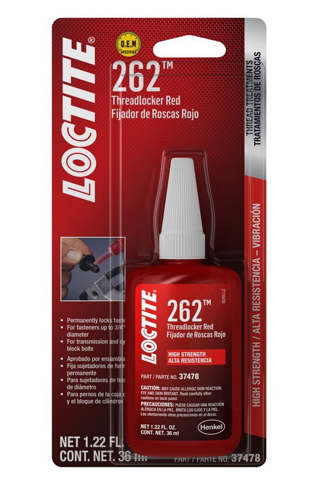 Loctite Threadlocker 262 Red 36ml Bottle
