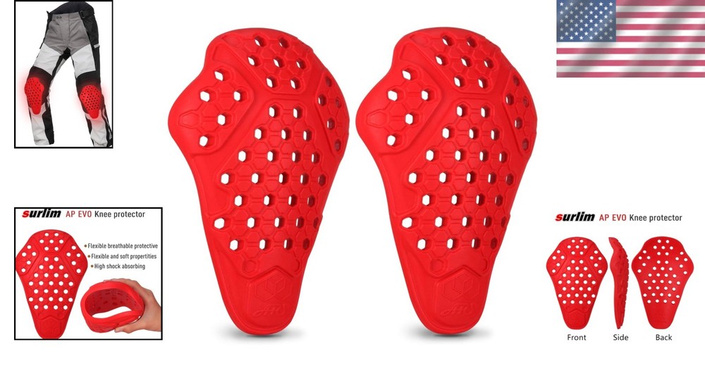 High Performance Motorcycle Knee Inserts - Breathable, Comfortable Protection