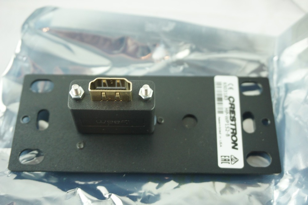 CRESTRON MP-WP152-B / MPWP152B HDMI Media Wall Plate Black