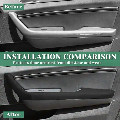 2PCS Front Door Panel Armrest Cover Replacement Compatible with Hyundai Sonata