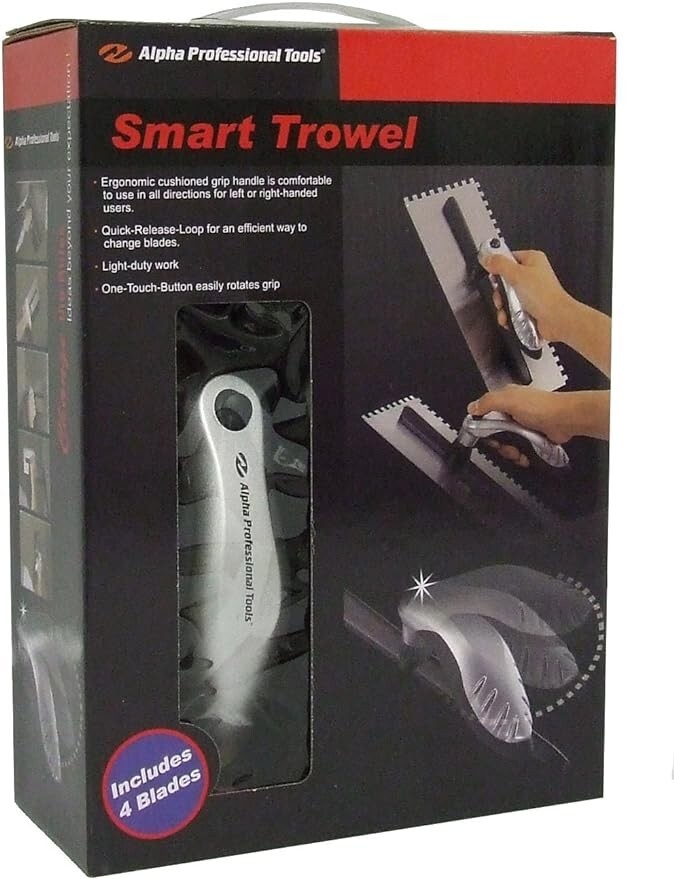 Alpha Professional Smart Trowel Includes 4 Interchangable Blades