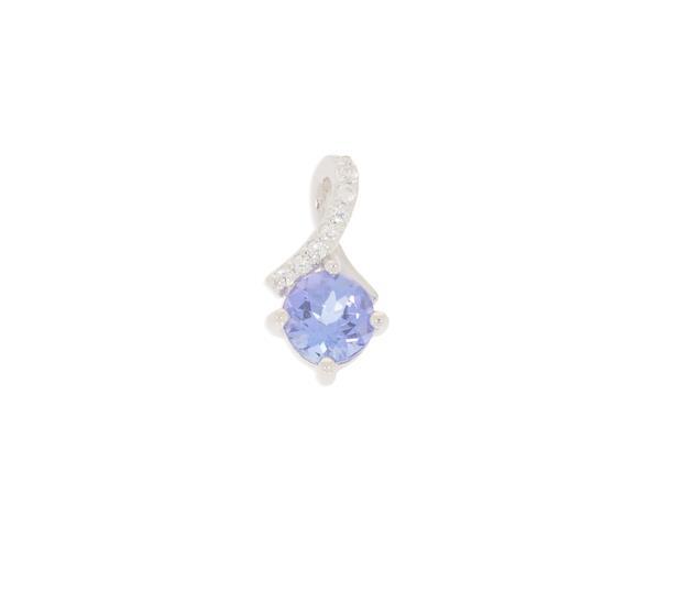 Sterling Silver Semi Mount Pendant Setting Oval RD 5x5mm Topaz