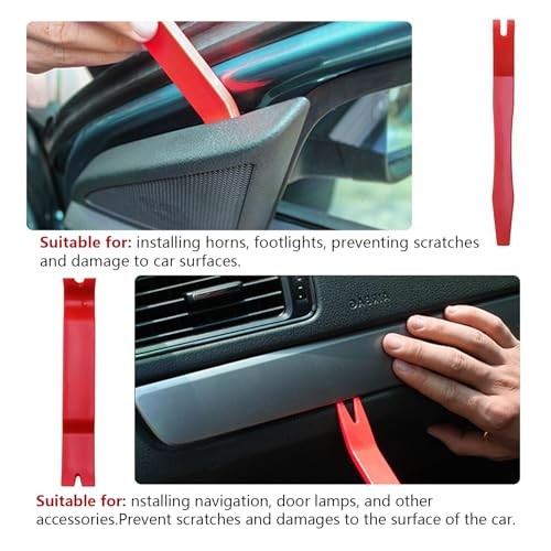 8 PCS Auto Trim Removal Tool Set, No Scratch PP Plastic Pry Tool, Easy Car