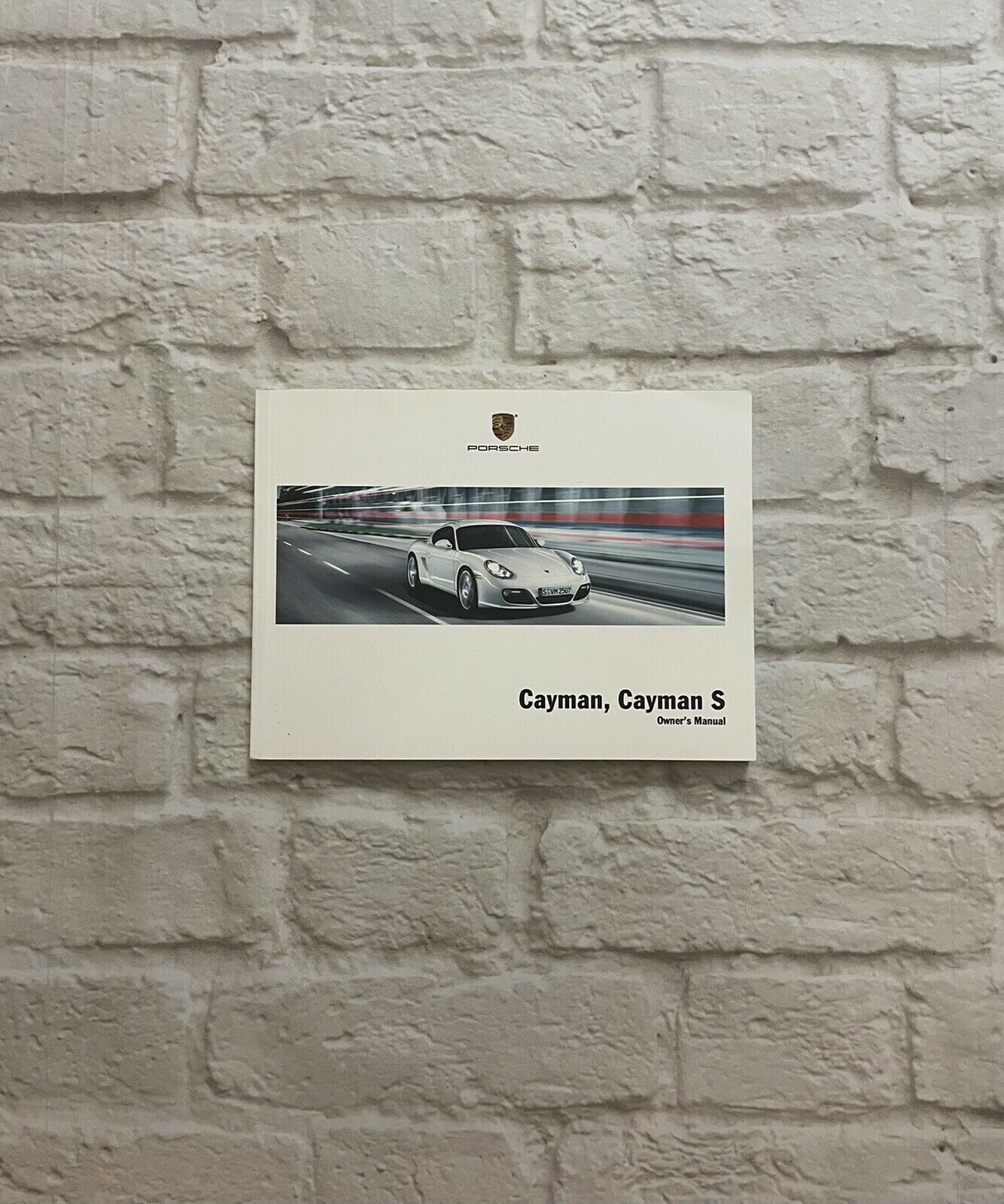 2012 Porsche CAYMAN, CAYMAN S Owners Manual S Coupe, S Hatchback, R Coupe, Base