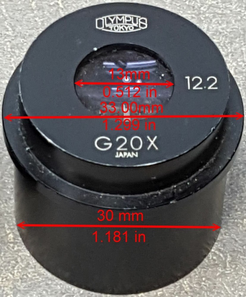 one Olympus G20X /12.2 Microscope eyepiece.