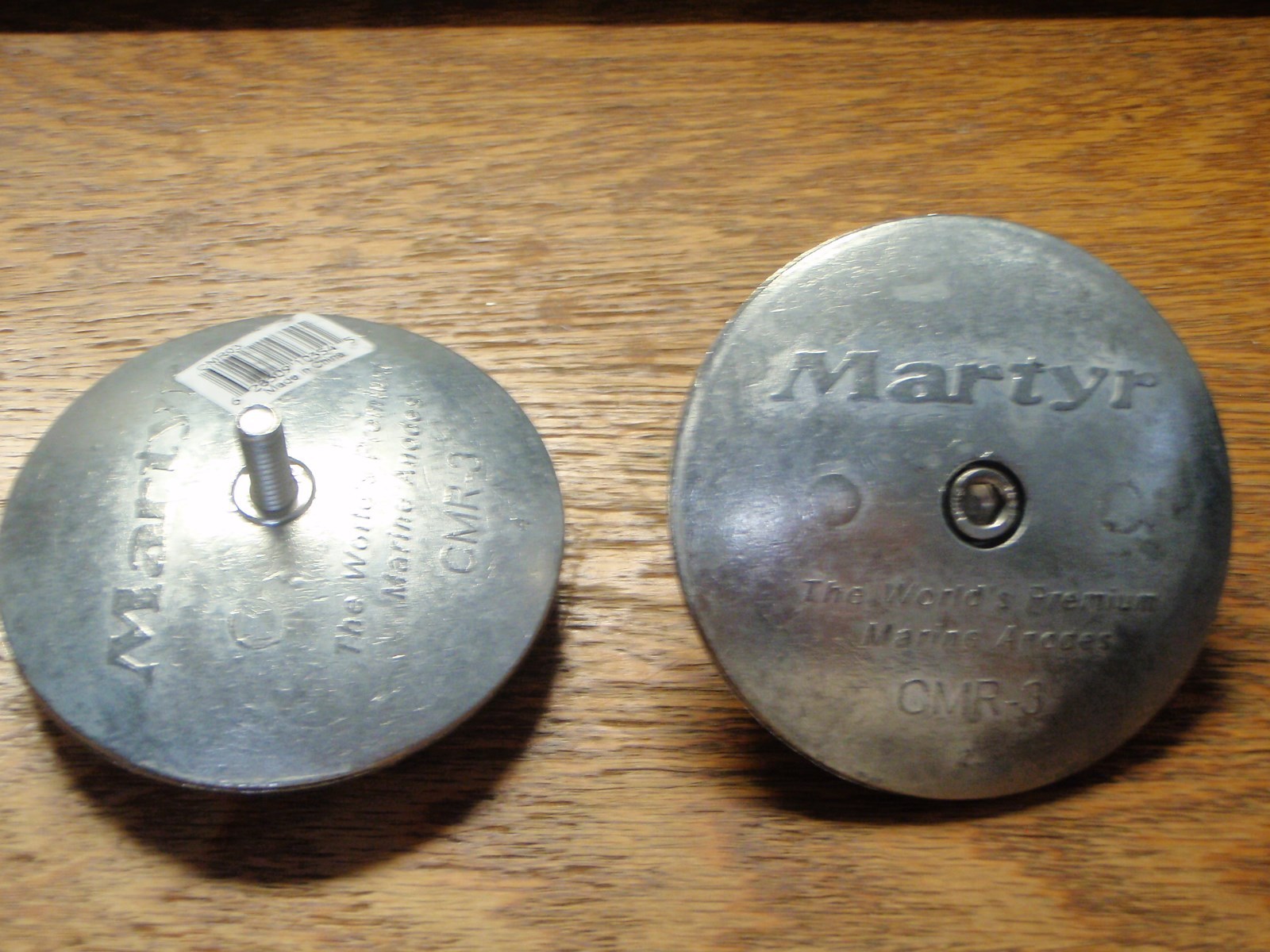 ANODES RUDDER TRIM TAB ZINC 2PAC 194-CMR03 3-3/4" X 1/2" SALTWATER USE BOATING