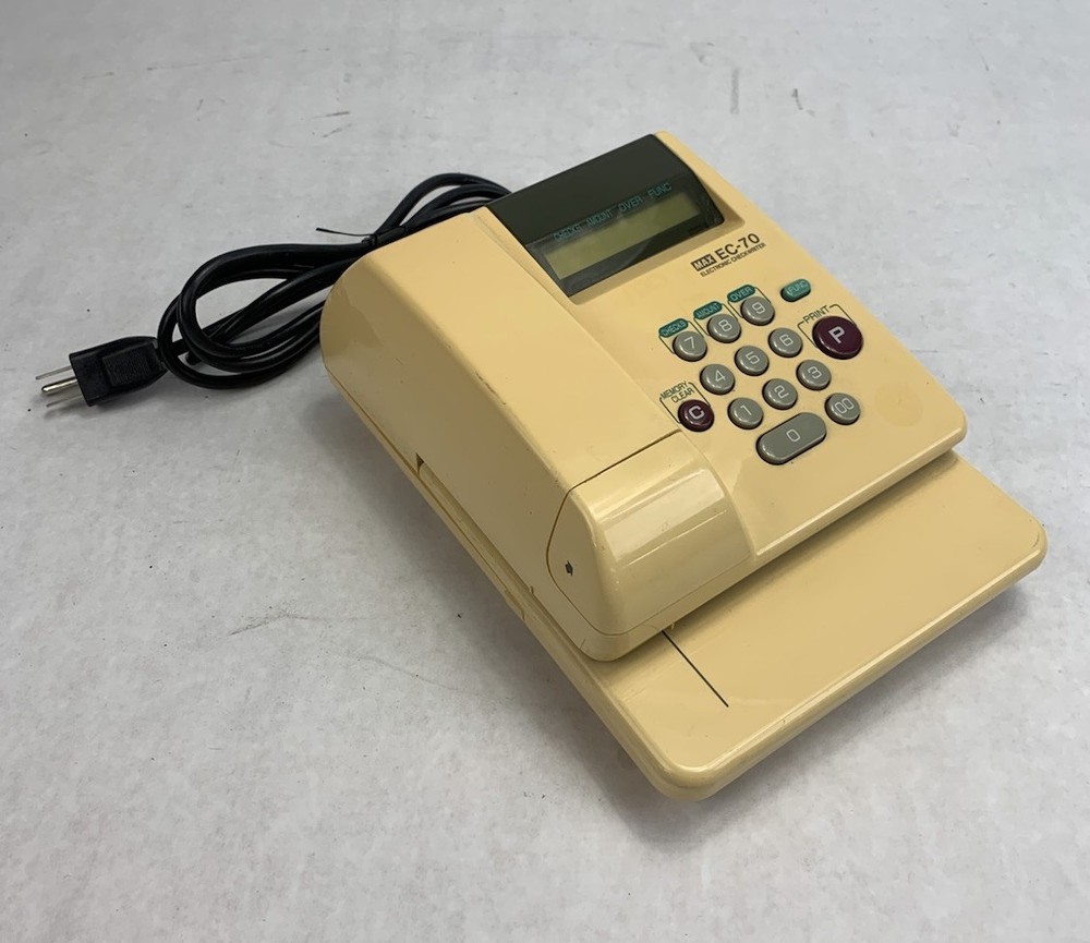 MAX EC-70 Electronic Check Writer - Broken Cover