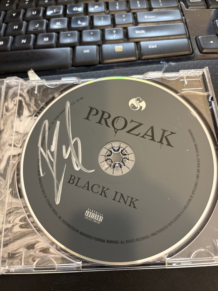 Prozak - Black Ink - Autographed - CD - RARE signed CD only