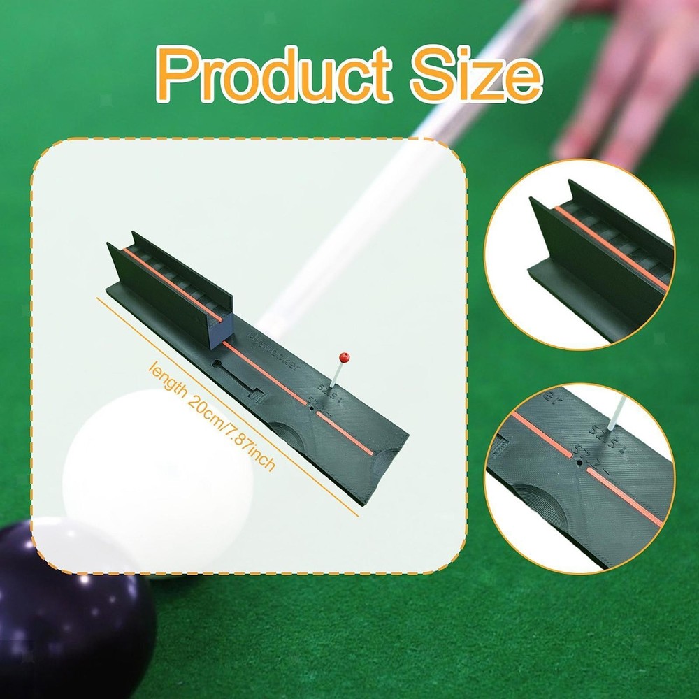 Billiard Stroke Exerciser Accessory Aiming Practice Pool Training Device