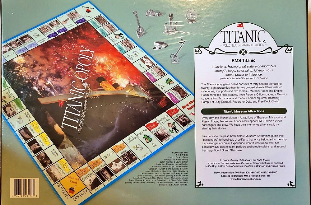 Titanic-opoly Monopoly Board Game